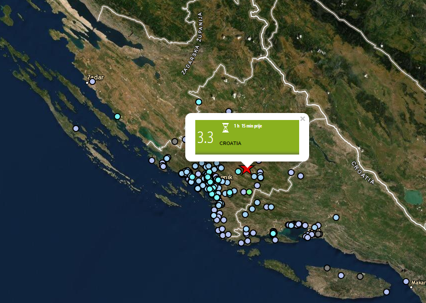 Potres jakosti 3,5 po Richteru zatresao Šibenik i okolicu